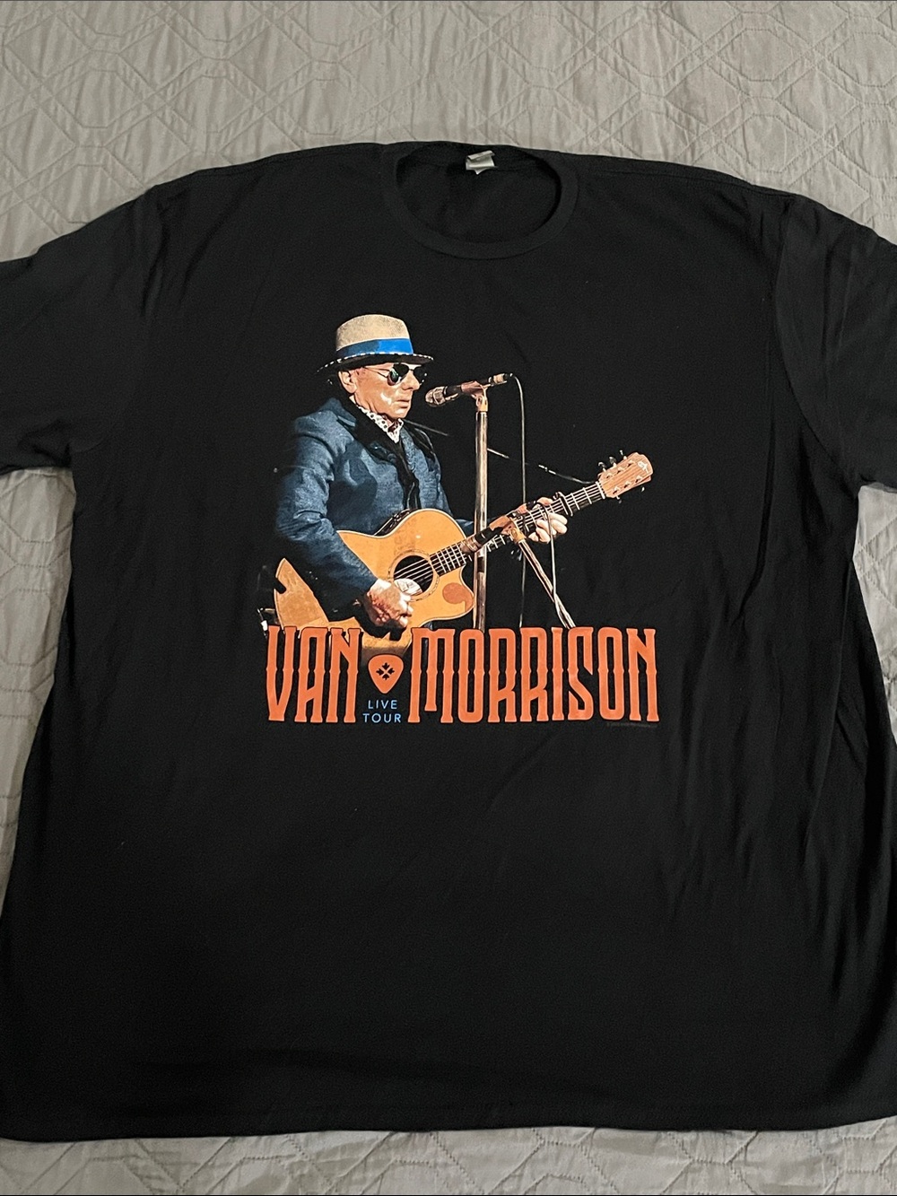 Van Morrison Tour T-Shirt with Orange Print